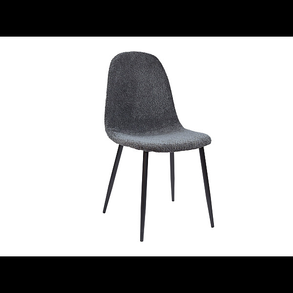 Стілець N-160 попільний букле + чорний Vetro Mebel