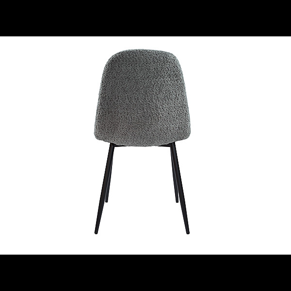 Стілець N-160 сірий букле + чорний Vetro Mebel