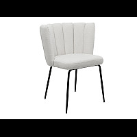 Стілець M-200 айворі букле + чорний Vetro Mebel
