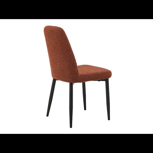 Стілець N-44 теракотовий + чорний Vetro Mebel