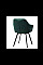 Стілець поворотний R-63 смарагдовий + чорний Vetro Mebel