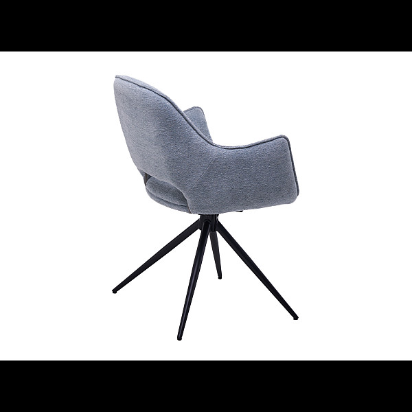 Стілець поворотний R-150 блу-грей + чорний Vetro Mebel