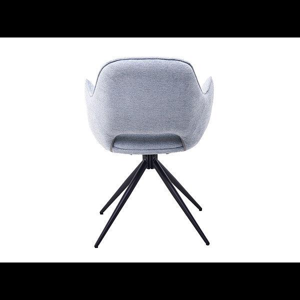 Стілець поворотний R-150 блу-грей + чорний Vetro Mebel