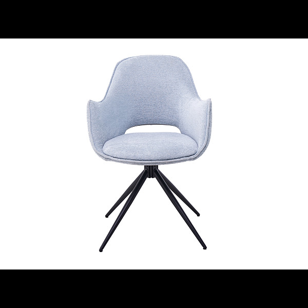 Стілець поворотний R-150 блу-грей + чорний Vetro Mebel