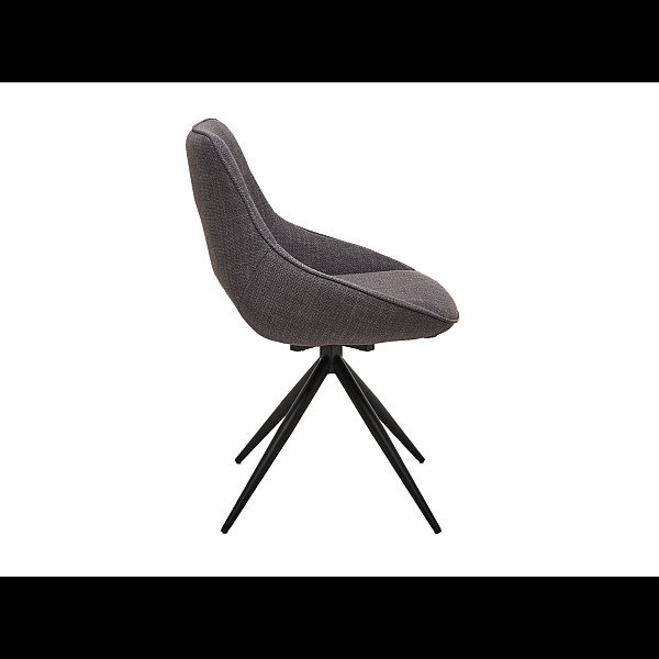Стілець поворотний R-105 попільний + чорний Vetro Mebel