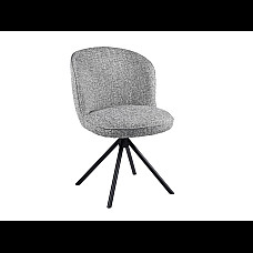 Стілець поворотний R-160 графітовий + чорний Vetro Mebel