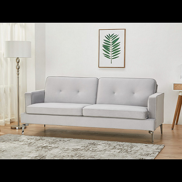 Софа розкладна "Амелі" платиновий + срібло Vetro Mebel