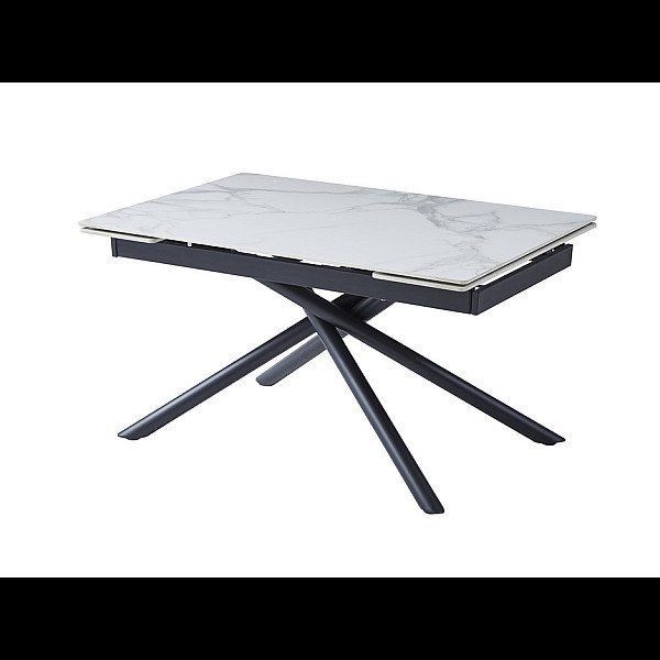 Керамічний стіл TML-819-1 вайт клауд + чорний Vetro Mebel