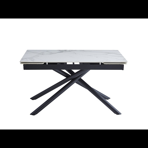 Керамічний стіл TML-819-1 вайт клауд + чорний Vetro Mebel