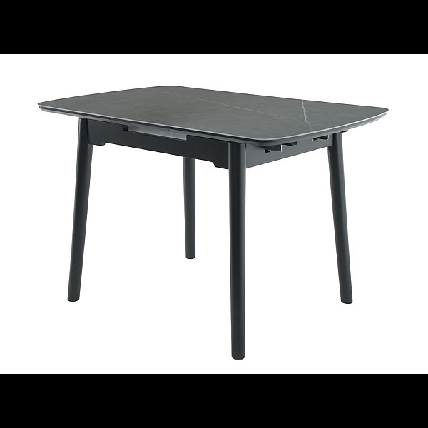Керамічний стіл TM-87-1 айс грей + чорний Vetro Mebel