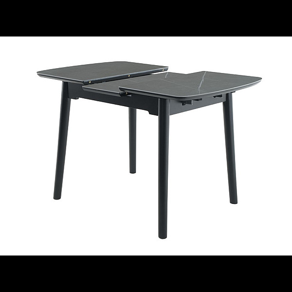 Керамічний стіл TM-87-1 айс грей + чорний Vetro Mebel
