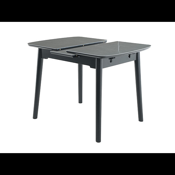 Керамічний стіл TM-87-1 айс грей + чорний Vetro Mebel