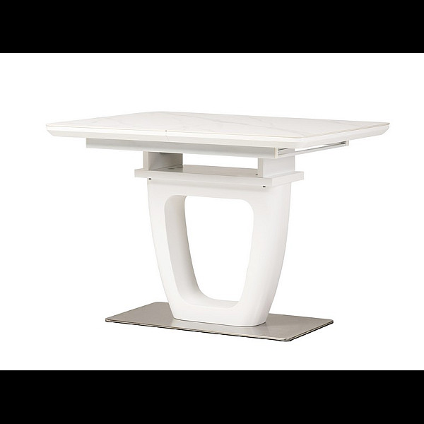 Керамічний стіл TML-860-1 білий мармур Vetro Mebel