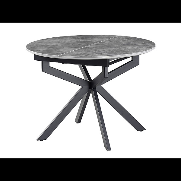 Керамічний стіл Офелія TML-1250 спайдер грей +  чорний Vetro Mebel
