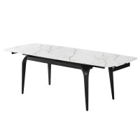 Керамічний стіл Асті TML-1341 калакатта голд + чорний Vetro Mebel