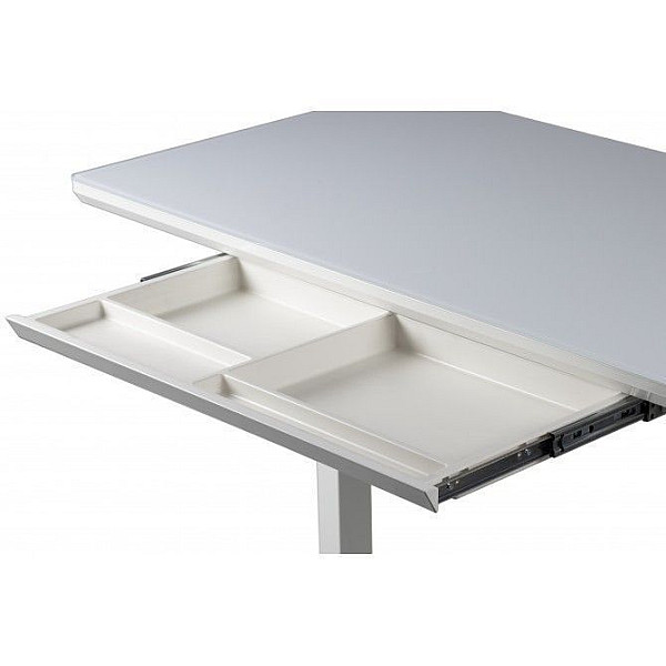 Регулируемый стол Barsky StandUp white glass 1200*600 BST-12new Zeus-Game