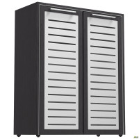 Шкаф книжный Оникс 900х400х1090 Венге прованс, стекло AMF