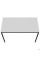 Стіл Турін розбірний (1187х600х750H) чорний графіт/Білий AMF