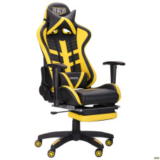Кресло VR Racer BattleBee черный/желтый AMF