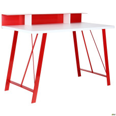 Компьютерный стол Mayakovsky красный/белый AMF