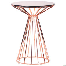 Стіл Canary, rose gold, glass top AMF