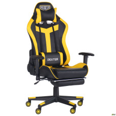 Крісло VR Racer Dexter Rumble чорний/жовтий AMF