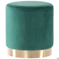 Пуф Madrid Green / Golden Chrom AMF