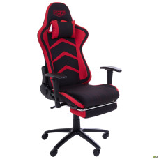 Кресло VR Racer Textile Craft черный/красный AMF