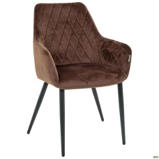 Кресло обеденное Venera, вельвет коричневый AMF