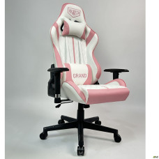 Крісло VR Racer Original Grand білий/рожевий AMF