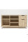 Тумба стационарная Delta DL-401R (1200х400х675мм) Блэквуд Ячменный/Опора белый беж AMF