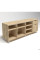 Тумба стационарная Delta DL-402R (1600х400х675мм) Блэквуд Ячменный/Опора белый беж AMF