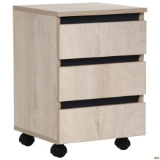 Тумба мобільна Pluto SM1 (400х400х580) Дуб Ендгрейн AMF