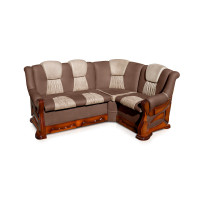 М"каждый уголок Каприз 175*130 (Brown+Beige) орех Микс Мебель