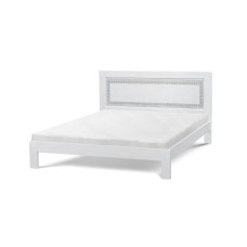 Ліжко Пандора 1600*2000 білий срібло патина Микс Мебель