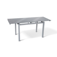 Стол Венди XS-1025, 80/130*65, серый (стекло) Микс Мебель