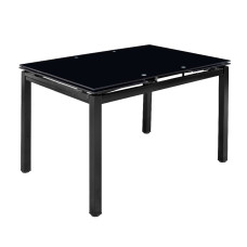 Стол Венди XS-1025, 80/130*65, черный (стекло) Микс Мебель