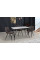 Стіл Торнадо, 120*70, чорний/MDF сірий бетон Микс Мебель