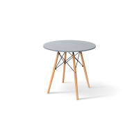 Стіл обідній ЕТНА MDF (D=80cm), сірий Микс Мебель