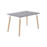 Стол обеденный ВЕЗОВИЙ MDF 100*70, бетон серый Микс Мебель