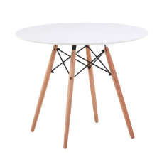 Стол обеденный ЭТНА MDF (D=100cm), белый Микс Мебель