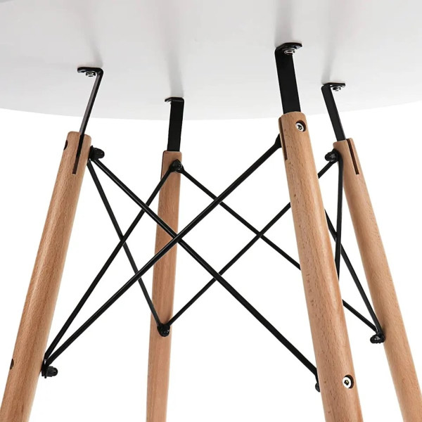 Стіл обідній ЕТНА MDF (D=100cm), білий Микс Мебель
