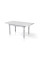 Стол обеденный Венеция (120+40)/80, белый+серебряный патин Микс Мебель