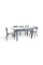 Стол обеденный Дели (1150+390)*740, серый Микс Мебель