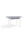 Стол обеденный Кантри (930+300)*670, серый/белый Микс Мебель