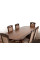 Обеденный стол Твист (1260+340)*810, орех темн. Микс Мебель