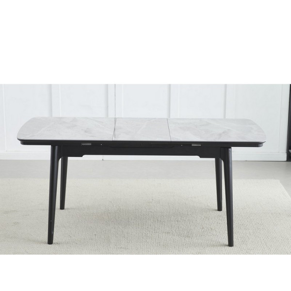 Стол обеденный Askold 1200(1600)*800*760 Italy grey Glossy DC