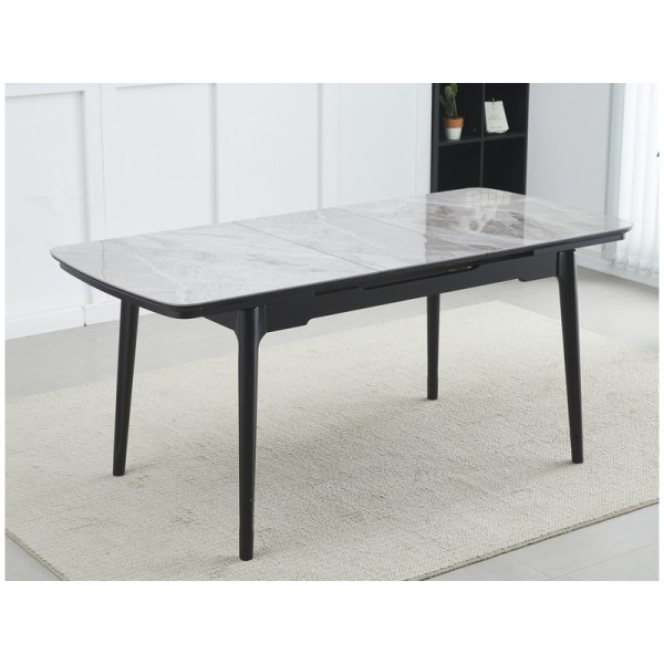 Стол обеденный Askold 1200(1600)*800*760 Italy grey Glossy DC