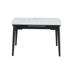 Стол обеденный Askold 1100(1400)*750*760 BL White Glossy DC