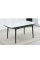 Стол обеденный Askold 1100(1400)*750*760 BL White Glossy DC